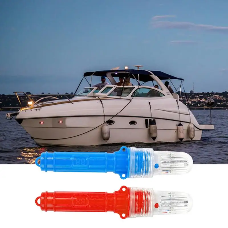 Marine Flares Buoy Fish Luring Light Waterproof Buoy Fish Luring Tool Electronic Day/Night Flare Safety Kit Visual Signal