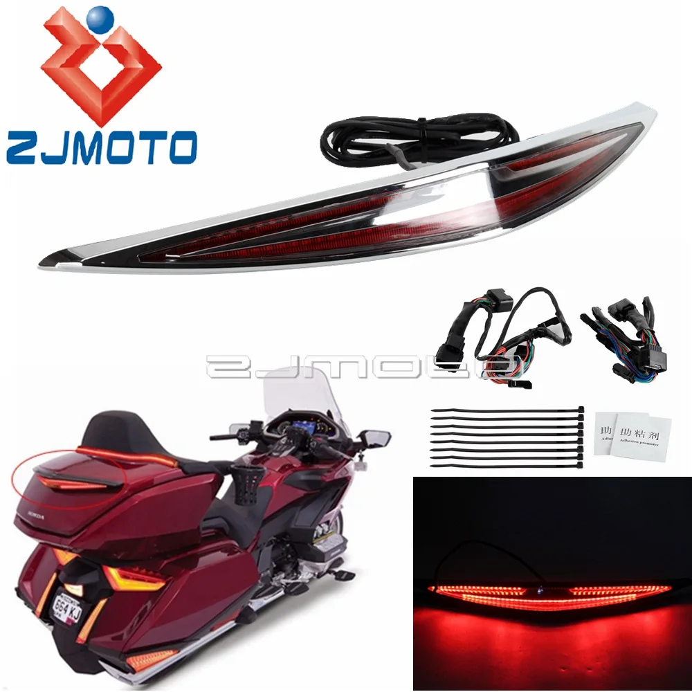 

For Honda Gold Wing GL1800 F6B Tour 2018-22 Motorcycle LED Brake Turn Signal Light Tail Box Running Indicator Trunk Blinker Lamp