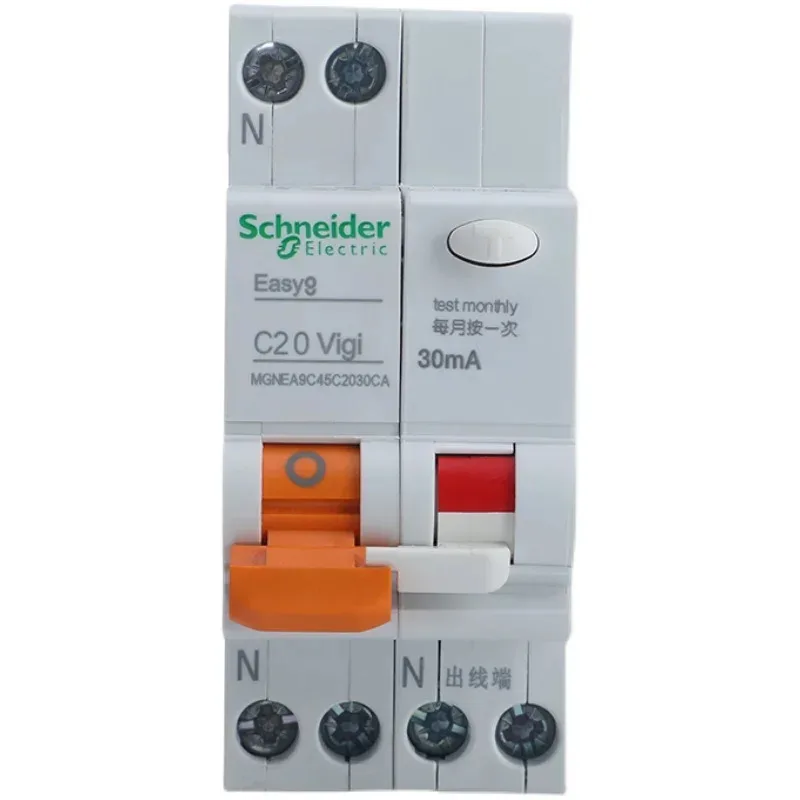 

Schneider Electric EA9C45 Leakage Protector 1P+N 6A 10A 16A 25A 32A 40A Leakage Circuit Breaker Double Wiring