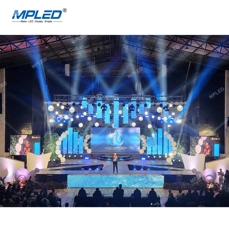 ZJZ MPLED Rental Led Display 500x1000 New Design P3.91 Outdoor Led Panel Video SMD 3 in 1 Creative Splicing Solutions