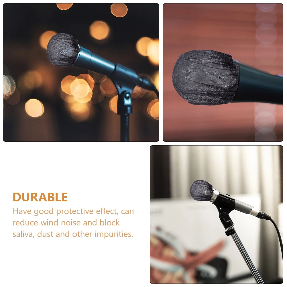 

100 Pcs Microphone Case Accessories Cover Filter Karaoke Covers Non-woven Fabric Disposable