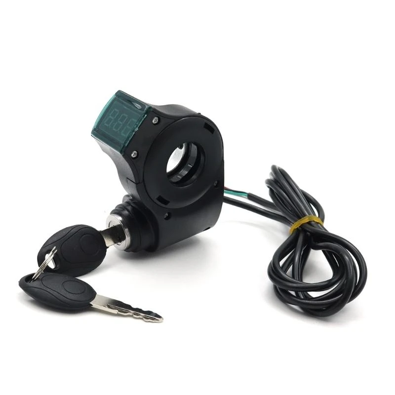 A70F 10 Inch Electric Scooters Handlebar Switch Lock with Digital Battery Display Waterproof Scooters Handlebar Switch Lock s