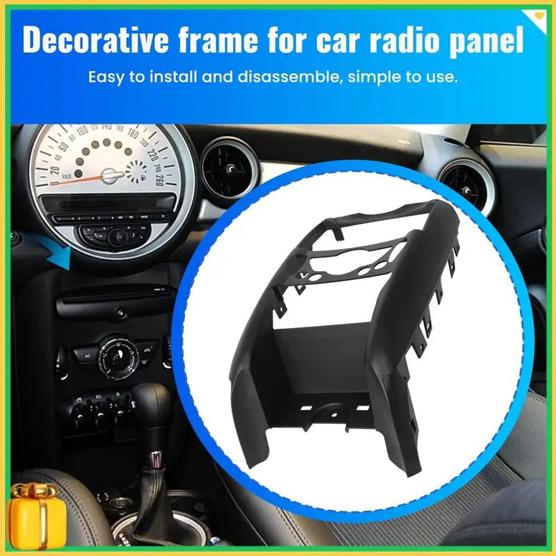 

Premium 2 Din Car Radio DVD Player Fascia Frame For-BMW Mini Cooper R55 R56 R57 Trim Panel Installation Kit