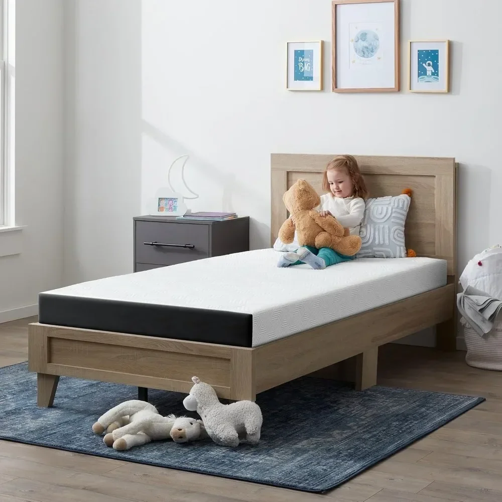 

5 Inch twin size Gel Memory Foam Mattress, Memory Foam Infused with Bamboo Charcoal, Breathable Mattress for Bedroom Furniture