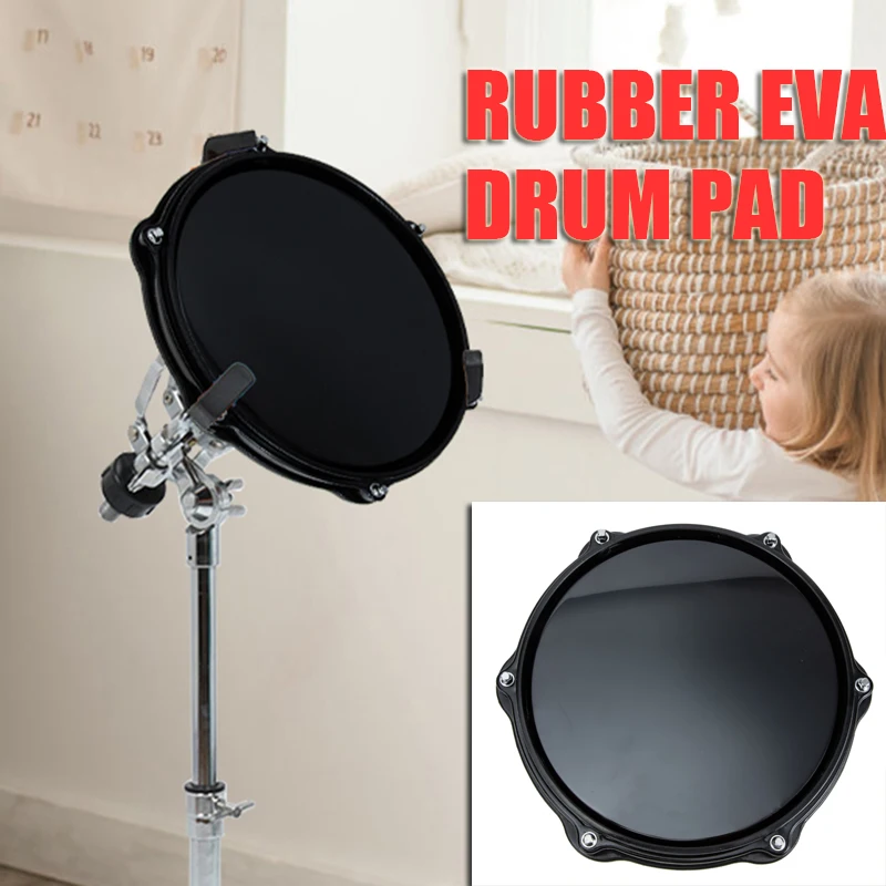 

Dumb Drum Practice Set Snare Pad Drums Kit Pads for Drummers Stand Accessories Beginners for Drummers Drums Kit Adjustable New