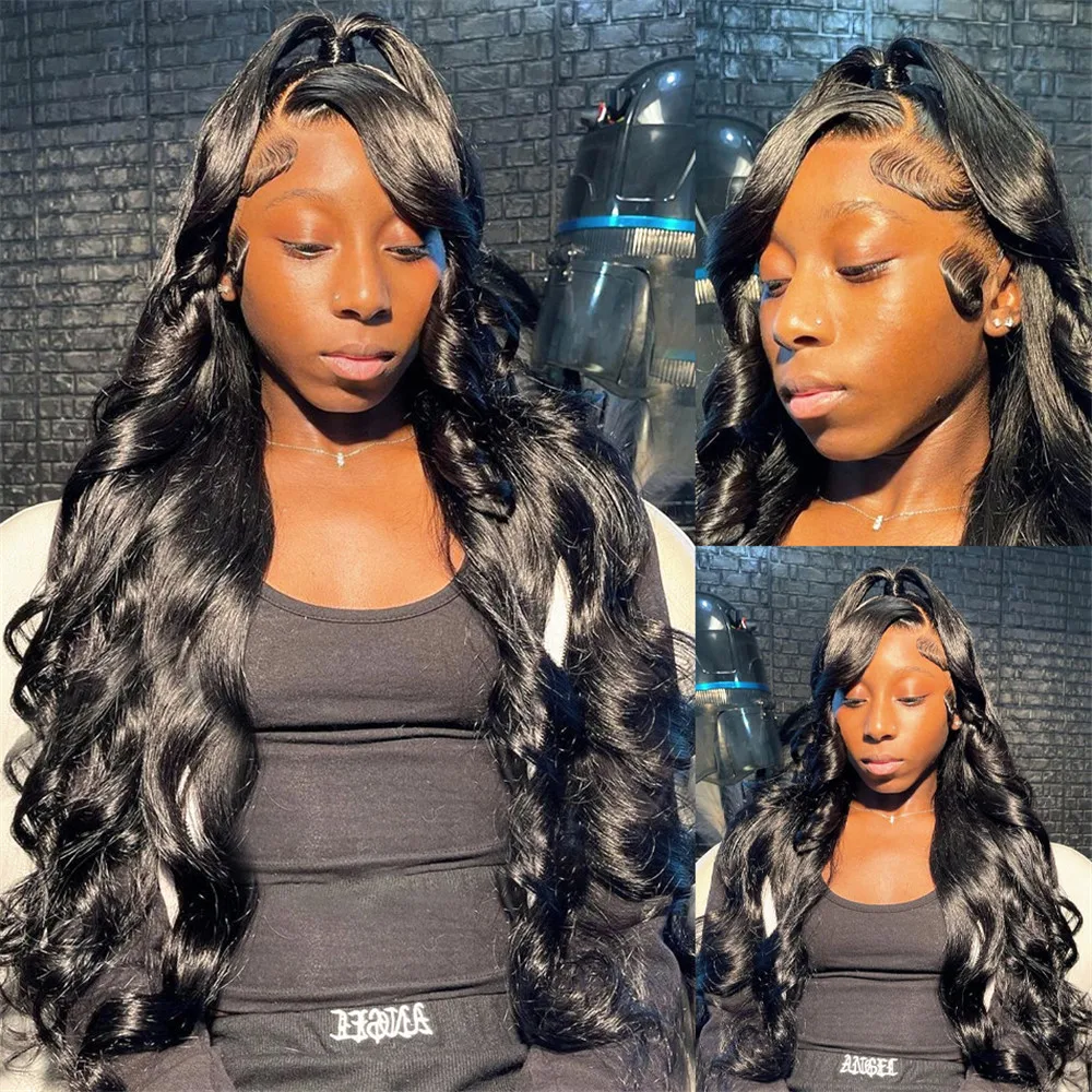 

250 Density Body Wave 13x6 HD Transparent Lace Front Human Hair Wig 13x4 360 Lace Frontal Brazilian Wigs For Women Pre Plucke