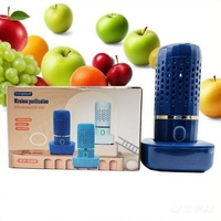Protable Ultrasonic Fruit Vegetable Washing Machine Capsule Wireless Food Cleaner Suitable Outdoor Picnic Fruit Food Purifier