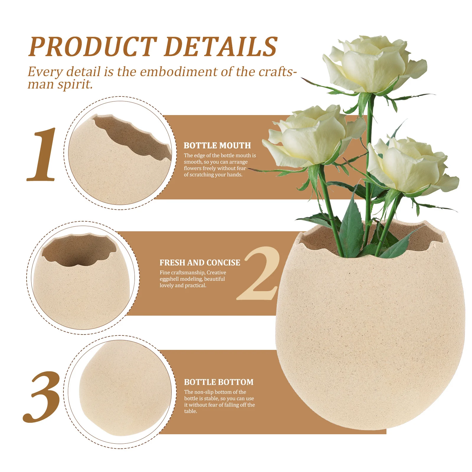 

Egg Shell Shaped Dessert Bowl Creative Ice Cream Storage Container Ceramic Flower Vase Art Ornament Egg Shell Shaped Pastry Bowl