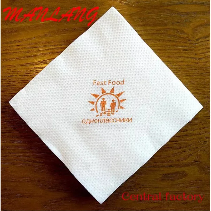 Custom  Airlaid Napkins Pocket Napkin Serviettes Tissue Printed Dinner Paper Napkins