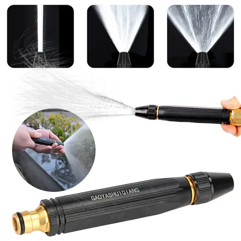 

Plastic Body Alloy Nozzle Adjustable Hose Nozzle 360 Rotary Switch Watering Pipe Car Wash Nozzle for Garden Watering Car Washing