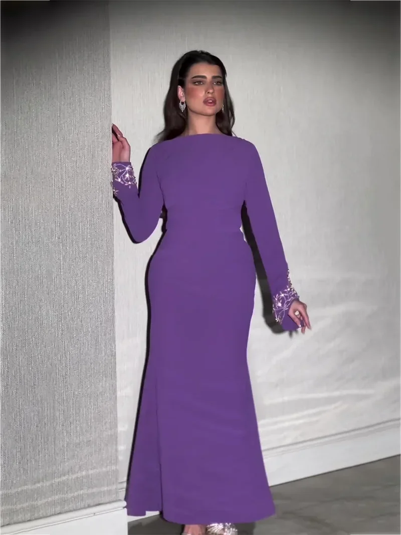 فستان حفلة عيد إسلامية للنساء عباية رمضان فستان طويل بأكمام ماسية قفطان مغربي فيستدوس لارجوس دبي رداء جلابية 2026