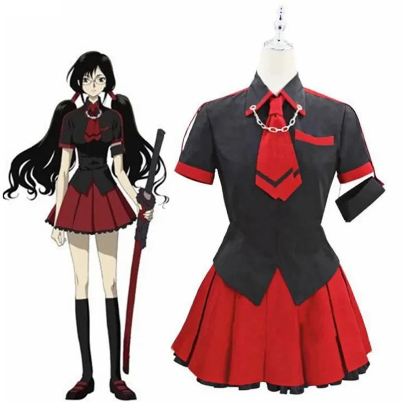 

Anime Blood-C Cosplay Kisaragi Saya Cosplay Costume Girl Dress Uniform Women's Daily School Uniform Halloween Custom Made