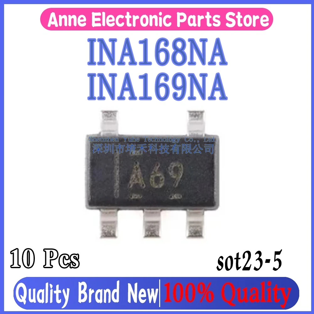 (10piece)100% New INA168NA INA169NA INA168 INA169 A68 A69 sot23-5 Chipset