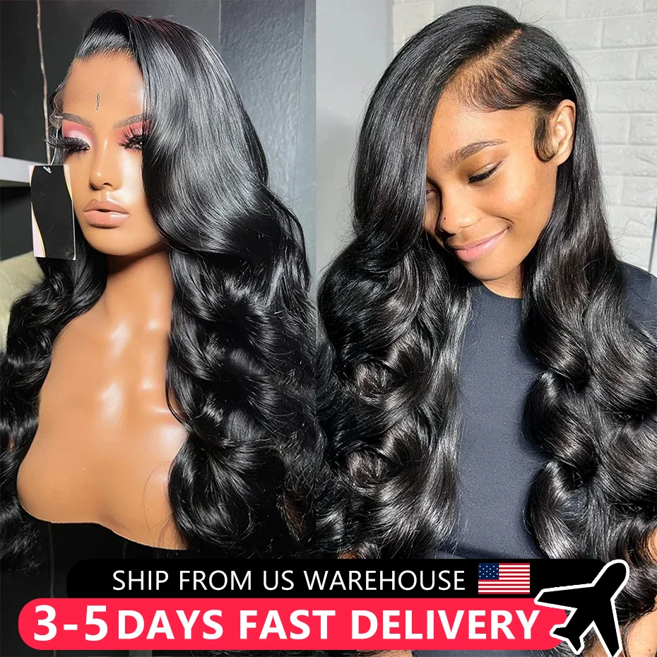 180% WIgs Body Wave Lace Front Wigs 13x4 13x6 HD Transparent Lace Frontal Wigs 4x4 Lace Closure Indian Human Hair Pre Plucked