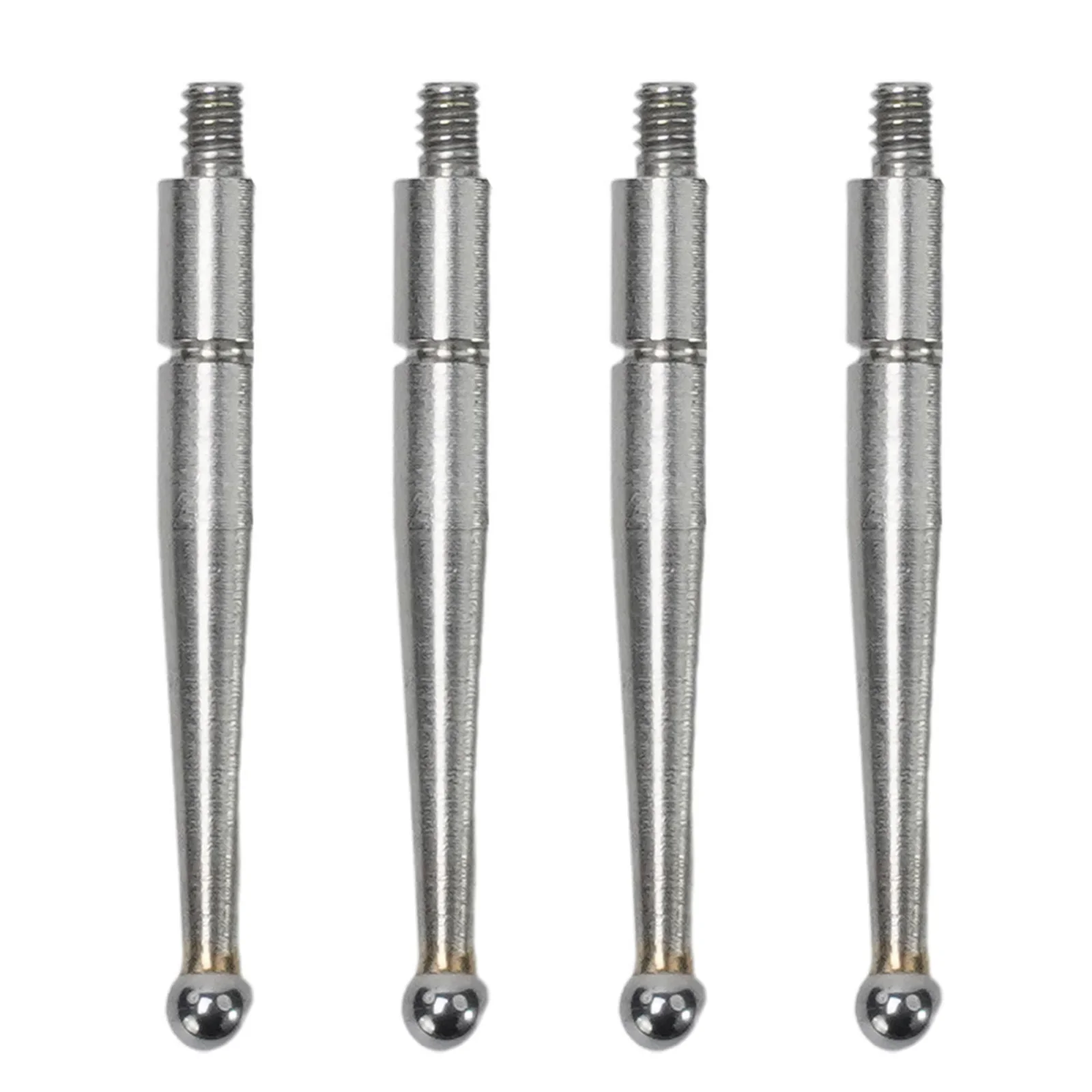 4pcs Reliable Contact Points For Dial Test Indicator 2mm Carbide Ball M1.6 Thread Resistant To Wear And Magnetic Fields