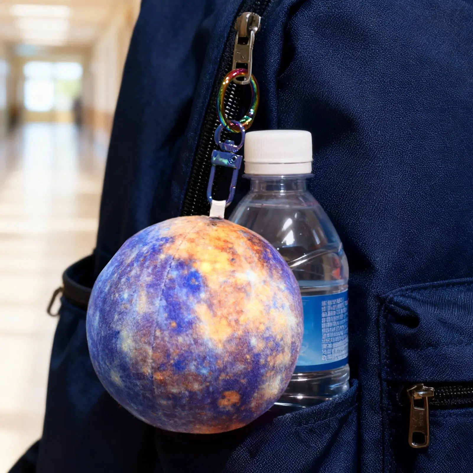 Pianeta peluche da 2,95 pollici bambola di pezza morbida appendibile peluche pianeta ornamenti per borsa portamonete gioielli portafoglio zaino da donna