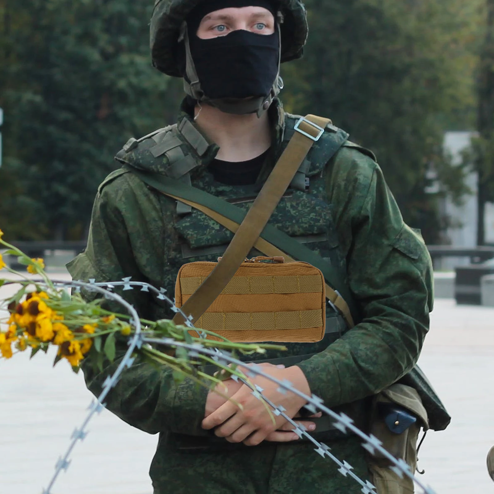 

Tactical Commuter Bag Small Simple Design for Hiking Biking Workout Dog Walking Outdoor Accessory Portable Emergency