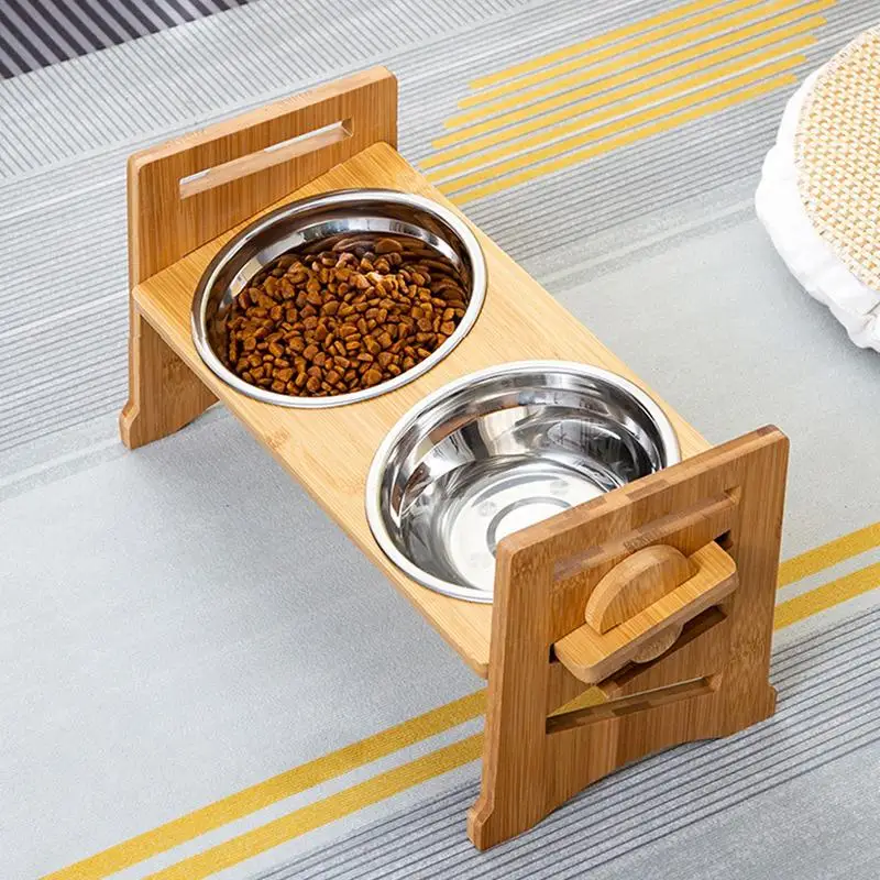 

Elevated Dog Bowl Portable Adjustable Dog Bowl Stand Multifunctional Pet Dishes For Cats Mountaineering Travel Camping