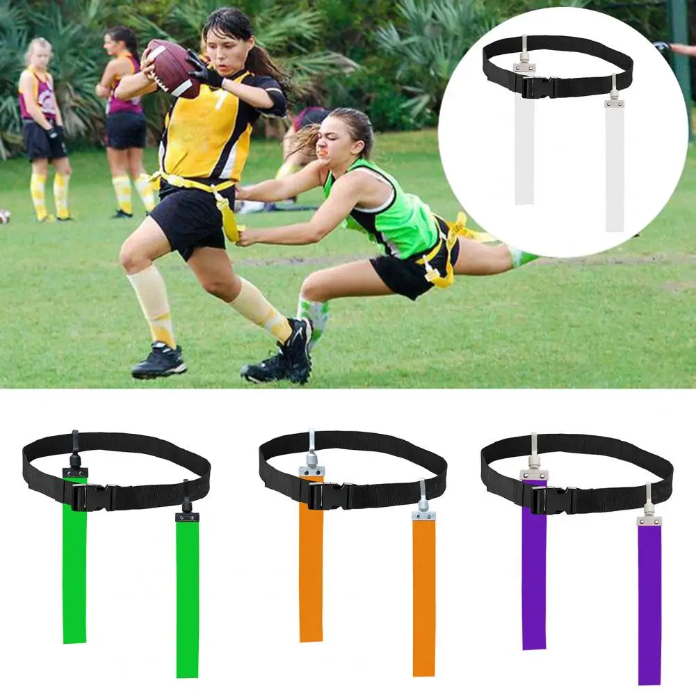 

Practical Football Waist Flag Bright Color Waterproof Hook And Loop Closure Football Webbing for Sports