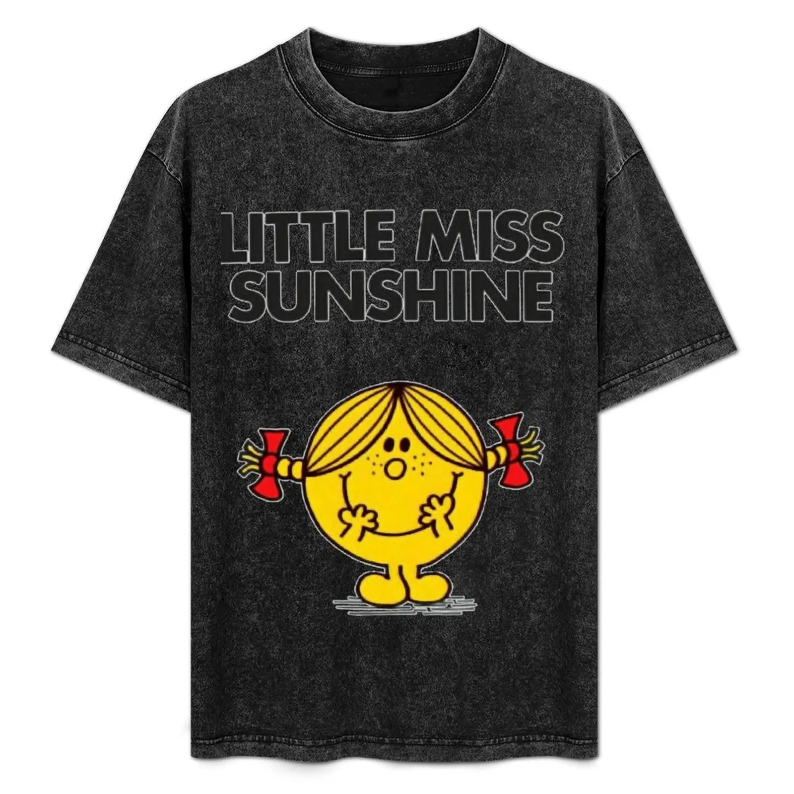 

Lover Gifts Little Miss Sunshine Gift For Movie Fans T-Shirt Basic Solid Color Short Sleeve Cotton Top