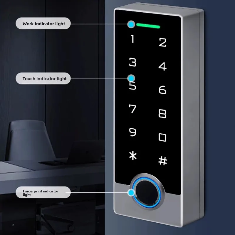 KOB Outdoor Waterproof Fingerprint Password Machine Remote Graffiti APP Visual Intercom Access Control System Machine