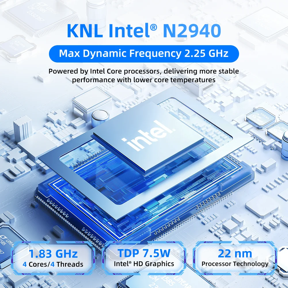 ZXIPC МИНИ-ПК Zen+ Pocket Intel ®   Bay Trail N2940 Двойной дисплей Intel ®   HD Graphics 1G LAN WIFI5 BT 4.2 DDR3 NUC