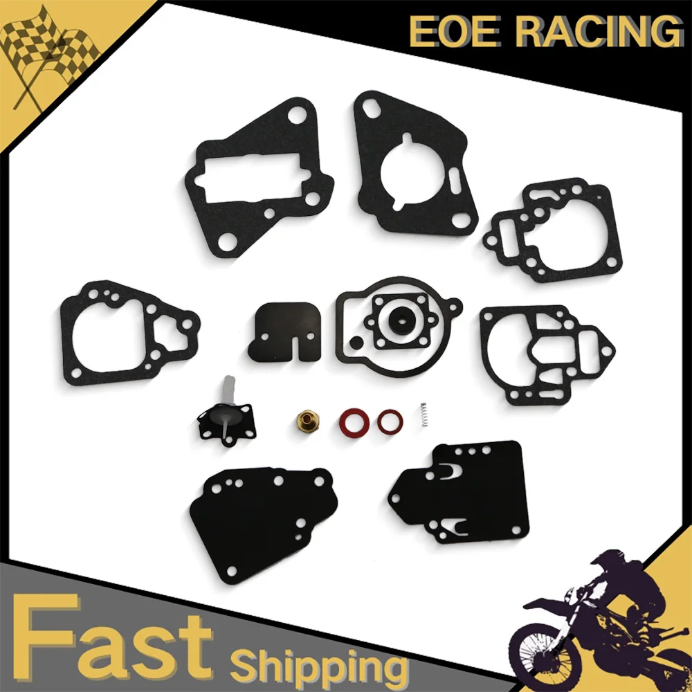 For Many 6HP 8HP 9.9HP 10HP 15HP 25HP 2T 1395-9761 1395-97611 9645 9761 Mercury Marine Outboard Carburetor Repair Rebuild Kit