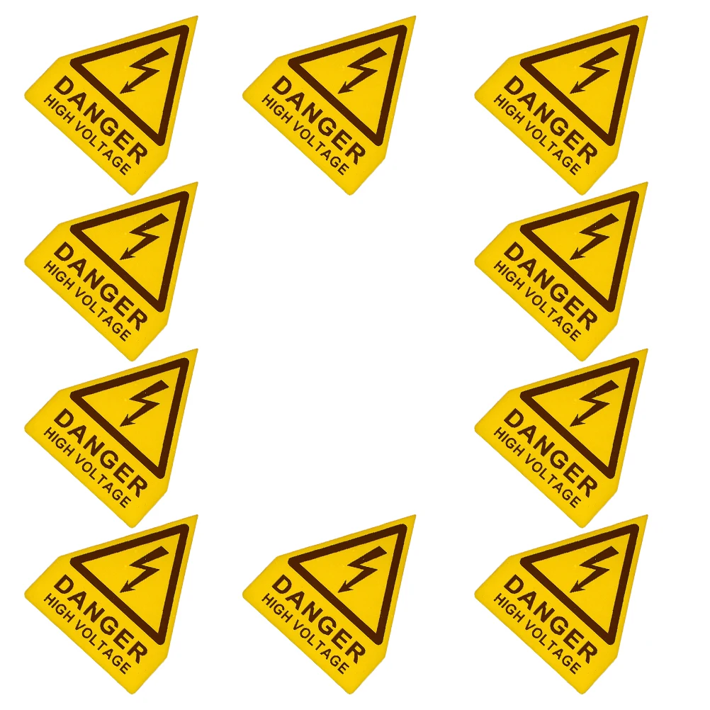 

10 Pcs Danger Mark Stickers Safe Warning Labels Electric Shocks Sign Decal Electrical Panel Breaker High Voltage