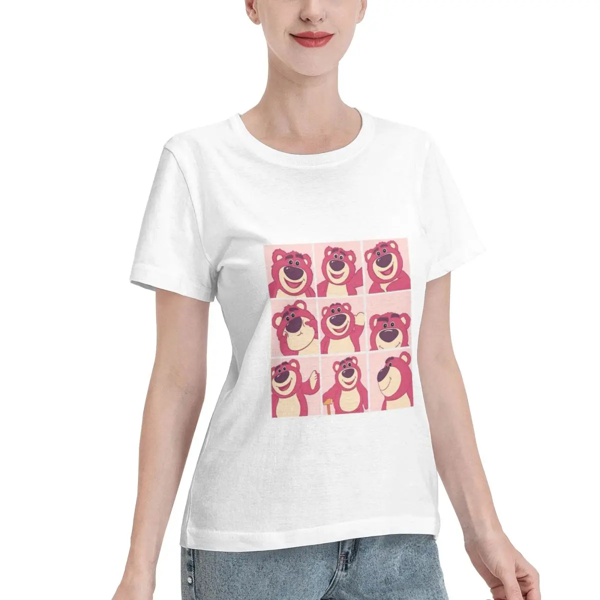 Lots-o'-huggin 'bear1 Luxus-T-Shirts für Damen Sommer Print Shirt Baumwolle hochwertige Kleidung Streetwear