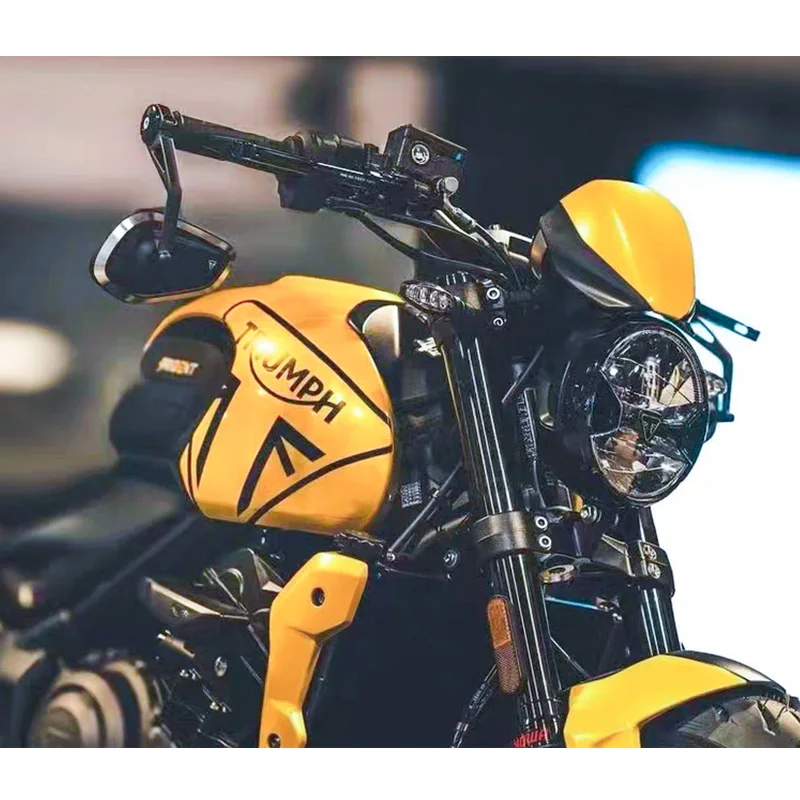 

Motorcycle Handlebar Rearview Side Mirrors Bar End Mirror Kit For Street Triple S765 765RS 765R Bobber T120 T100 Daytona 660 675