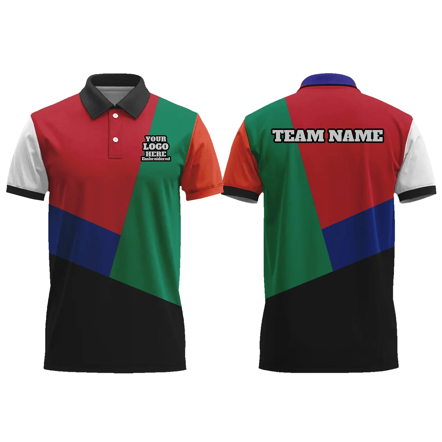 Custom Men Women Graphic Polo Shirts Sublimation Short Sleeve Tennis T Shirts