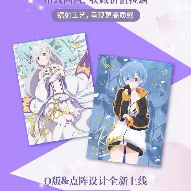 Card Fun Re: World Life Starting With Zero Remm Emilia Anniversary Decoration Anime Beauty 2D Swimwear Gift Sexy