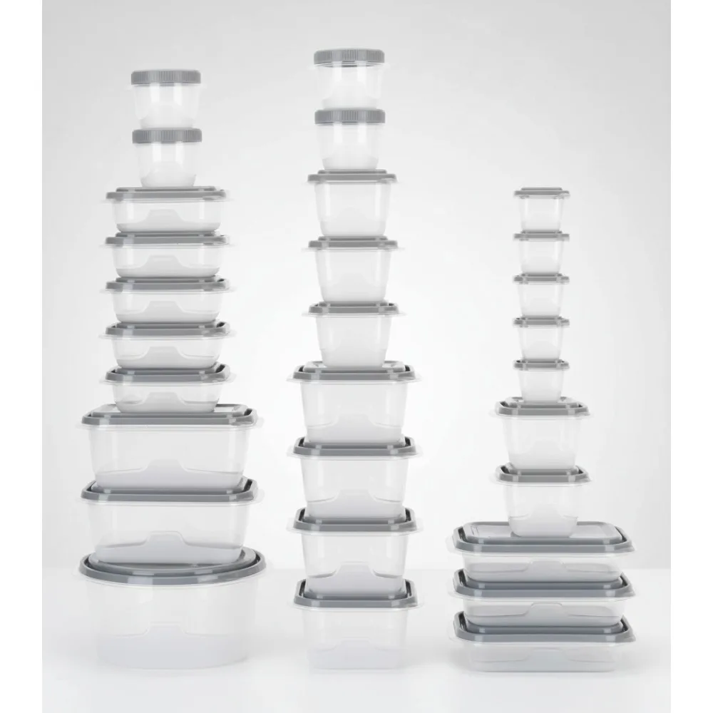 

60-Piece BPA-Free Food Container Set, Microwave & Freezer Safe with Airtight Lids for Meal Prep & Storage