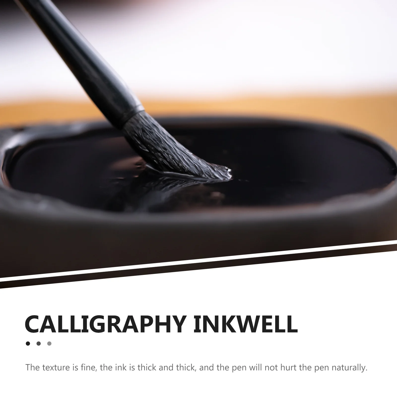 

Ink Stone with Lid Chinese Calligraphy Preserve Inkwell Inkstone for Writing Covered Slab