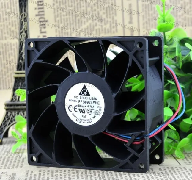 New cooler Cooling Fan For Delta FFB0924EHE 24V 0.75A 9038 9238 9CM ABB Server Inverter Axial Fan