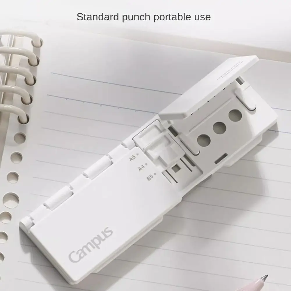 

New 8 Holes Hole Punch Manual Portable Paper Puncher Tool Convenient A5 B5 A4 Ring Binder