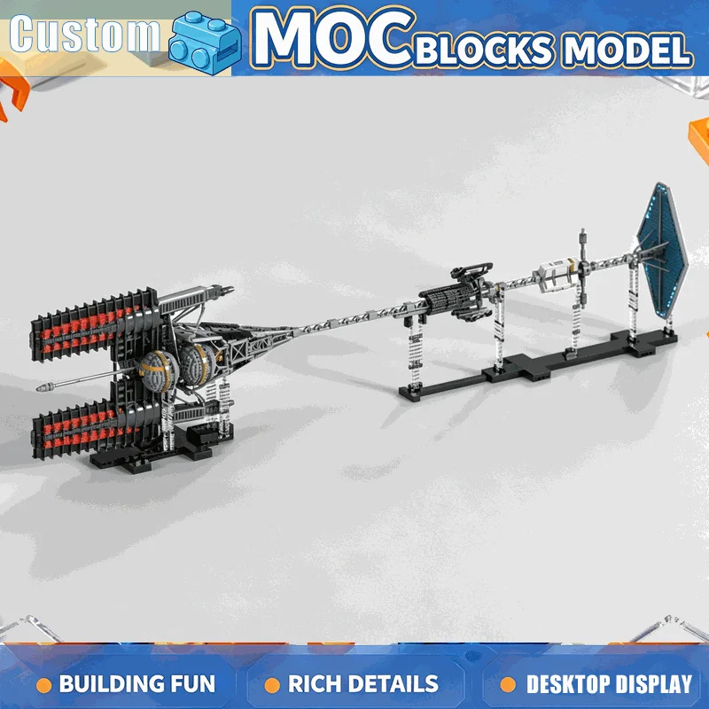 5266PCS MOC Interstellar Heavy Cargo Space Shuttle Transport Model Building Block DIY Assembly Educational Creative Display Gift