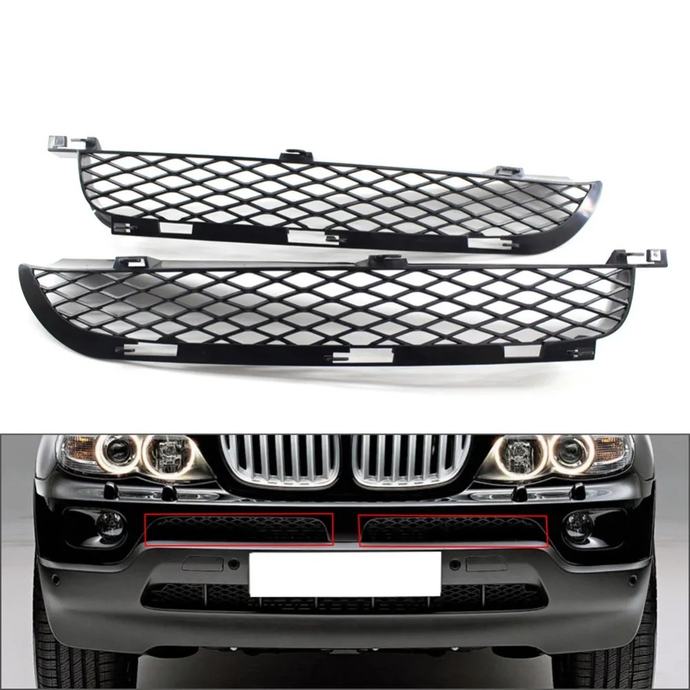 

Левая/правая нижняя решетка переднего бампера для BMW X5 E53 2004-2006, замена решетки воздуховода, аксессуары 51117116397 51117116398
