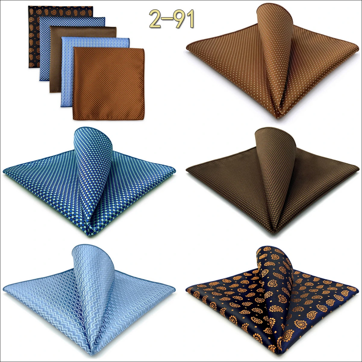 5 Pack Mens Suit Pocket Square Handkerchief Set Various Hanky Lot Classic Gentlemen Wedding Gift Accessories Large Dropshipping