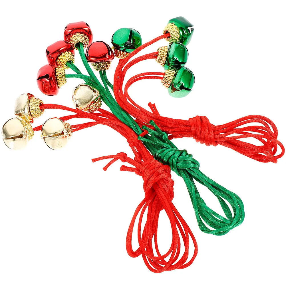 Colliers de cloche de noël, 36 pièces, jolis cloches pendentif, décor de fête de noël, accessoires suspendus pour arbre de noël, collier de cloche pour enfants