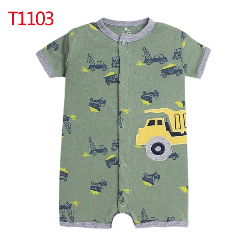 2024 New Spring Summer Infant Children Short-sleeved One-piece Jumpsuit Infant Clothes Baby Boy Clothes Girls Ropa De Bebe Niña