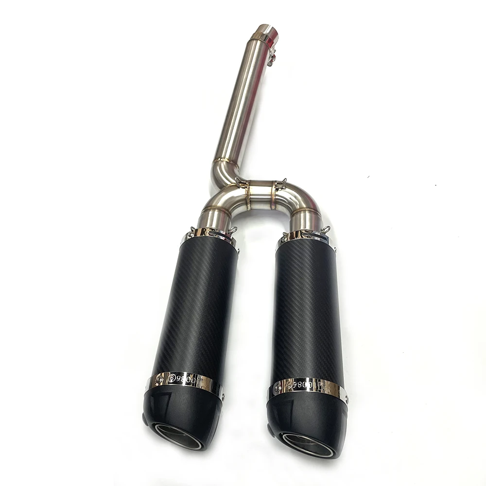 

Мотоциклетный выхлопной трубы из углеродного волокна, соединитель глушителя, средняя труба, полная система для Yamaha FZ-6N FZ-6S FZ6 FZ6S FZ6N