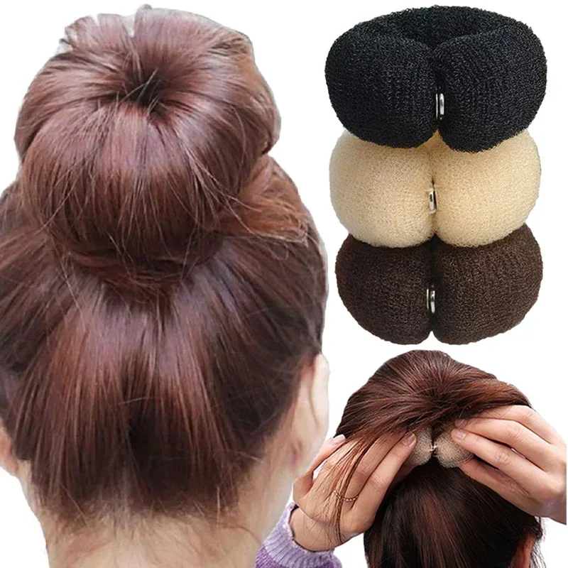 Rollo mágico de esponja de espuma para mujer, anillo grande fácil, fabricante de moños, Donut, herramientas de peinado para el cabello, accesorios