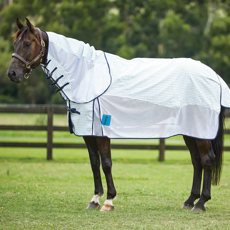 Mesh Fabric Horse Medicine Rug with Adhesive Magnetic Field Horse Equipment Horse Rug Coats and Sheets