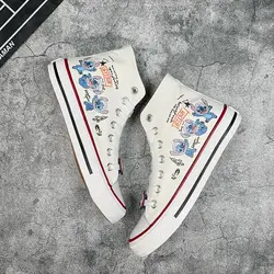 Stich hochwertige Frühling neue Leinwand Schuhe High Top männliche Stilson Paar Student Sport Freizeit Board Schuhe weibliche Schuhe