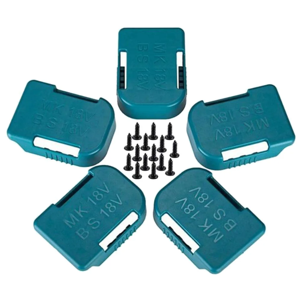 BAAG-10Pcs 배터리 보관함 배터리 홀더 케이스 및 도구 홀더 18V 고정 장치 용 도크 마운트 예비 부품 파