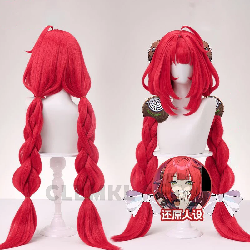 

Hot New Zenless Zone Zero ZZZ Ukinami Yuzuha Cosplay wig Halloween Christmas Role Playing Party Comic 100cm long hair