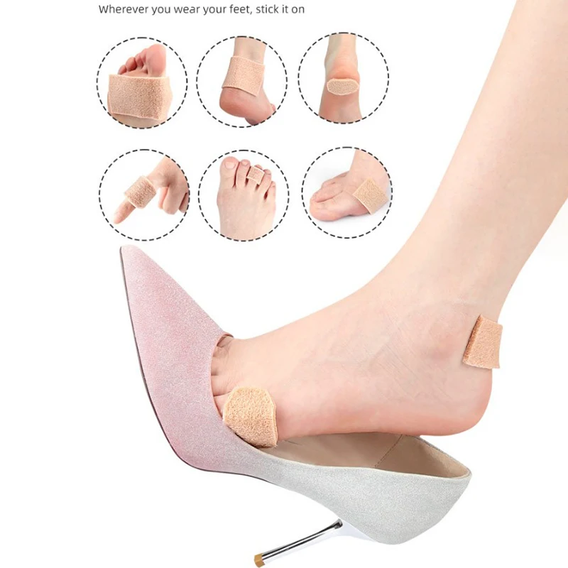 1Sheet Felt Anti Wear Stickers Heel Anti Friction Sticker Tape High Heels Foot Protection Sticker Shoe Accessories