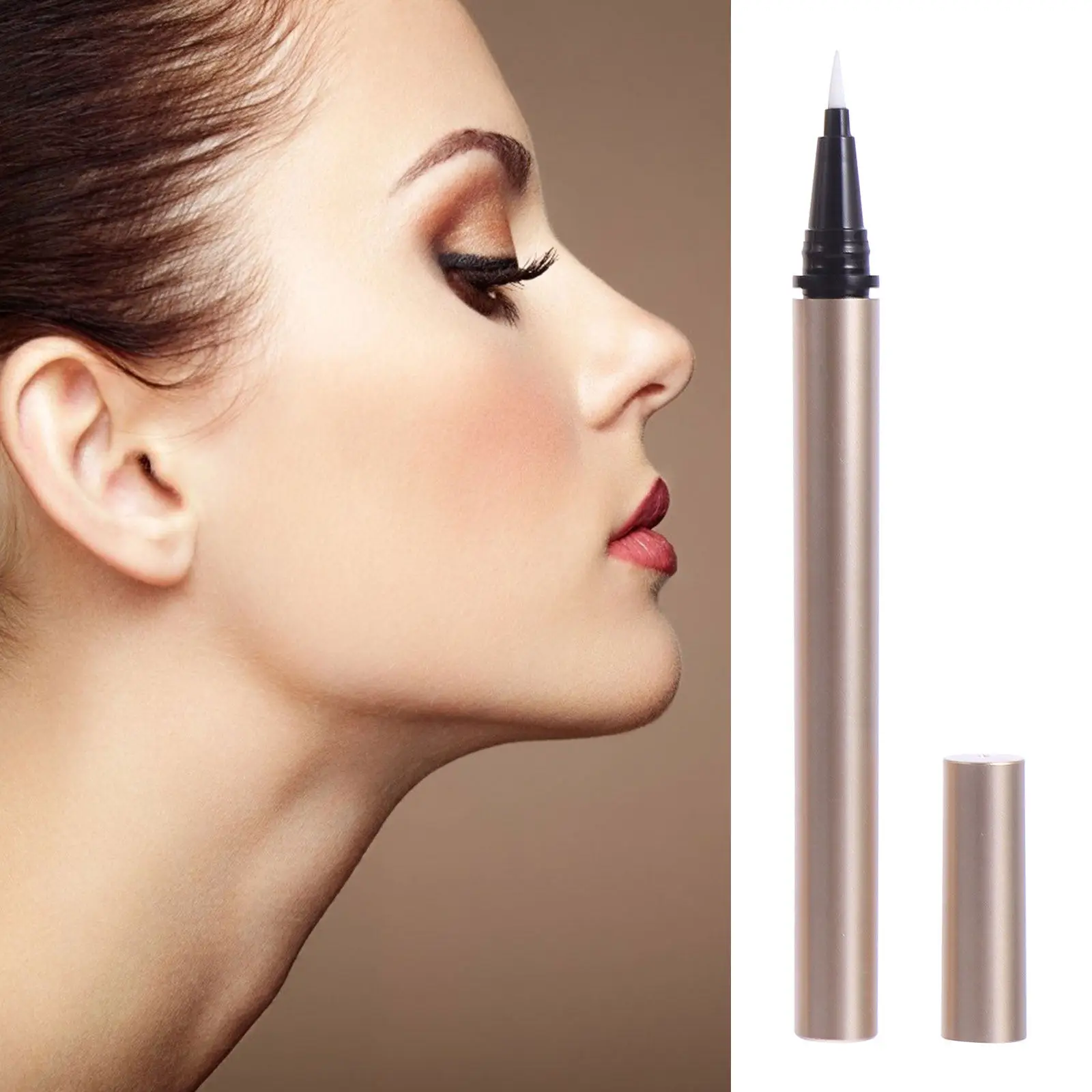 5 Stück Leere Eyeliner-Stiftbehälter Nachfüllbare Flüssig-Eyeliner-Applikatoren 1ml DIY-Behälter für Eyeliner