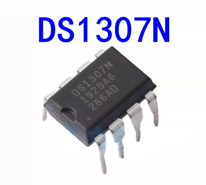 10PCS Clock IC DS1307N DIP good quality DS1307 DIP-8 1307 64 X 8 Serial I2C Real-Time